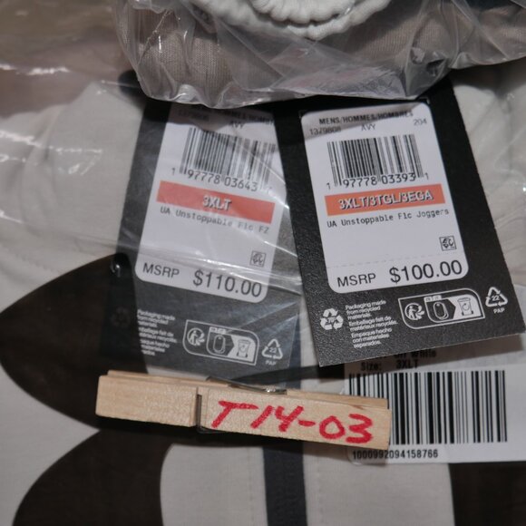 Under Armour Unstoppable Fleece Sweatsuit Mens Size 3XLT Tracksuit Matching Set - Picture 8 of 8